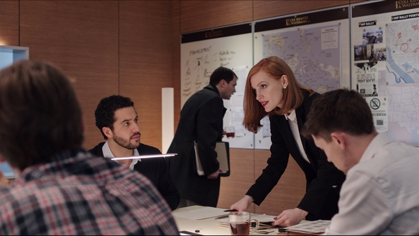 M421 Jessica Chastain stars in EuropaCorp's "Miss Sloane". Photo Credit: Kerry Hayes ฉ 2016 EuropaCorp ะ France 2 Cinema