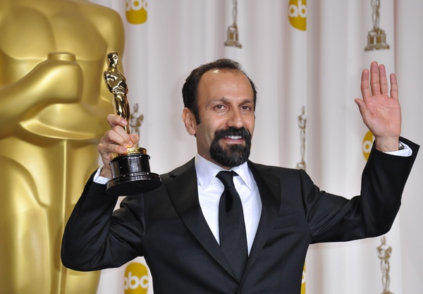 Director for Iran's Foreign Language entry "A Separation," Asghar Farhadi poses with the trophy in the press room at the 84th Annual Academy Awards on February 26, 2012 in Hollywood, California. AFP PHOTO / Joe KLAMAR