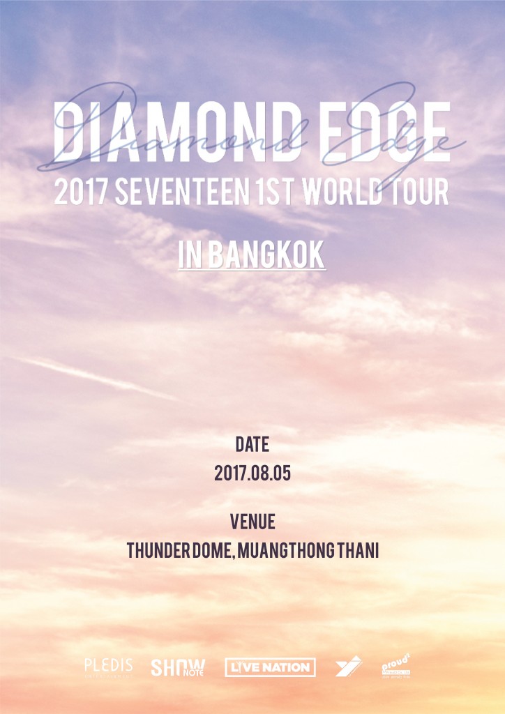 2017 SEVENTEEN 1ST WORLD TOUR DIAMOND EDGE IN BANGKOK (Poster)